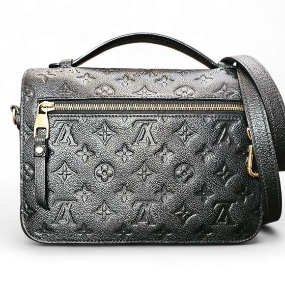LOUIS VUITTON Metis Pochette Empreinte Black Monogram Shoulder Crossbody 2 Way - Picture 4 of 16